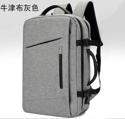 2024 MARKSMAN High-quality multi-functional waterproof wear-resistant leather USB business laptop backpack