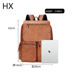 2024 designer cheap  Custom Travel Back Pack Fashion Large Capacity Travel PU Leather Backpack bag Bookbags For men and women